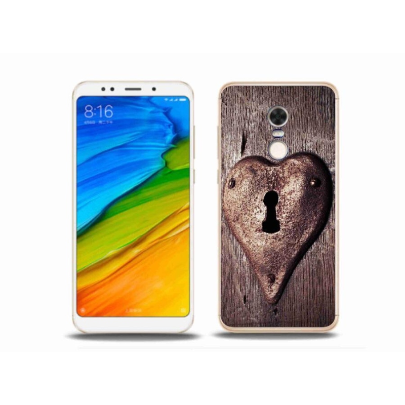 Gél borító mmCase a Xiaomi Redmi 5 Plus számára - szív alakú zár