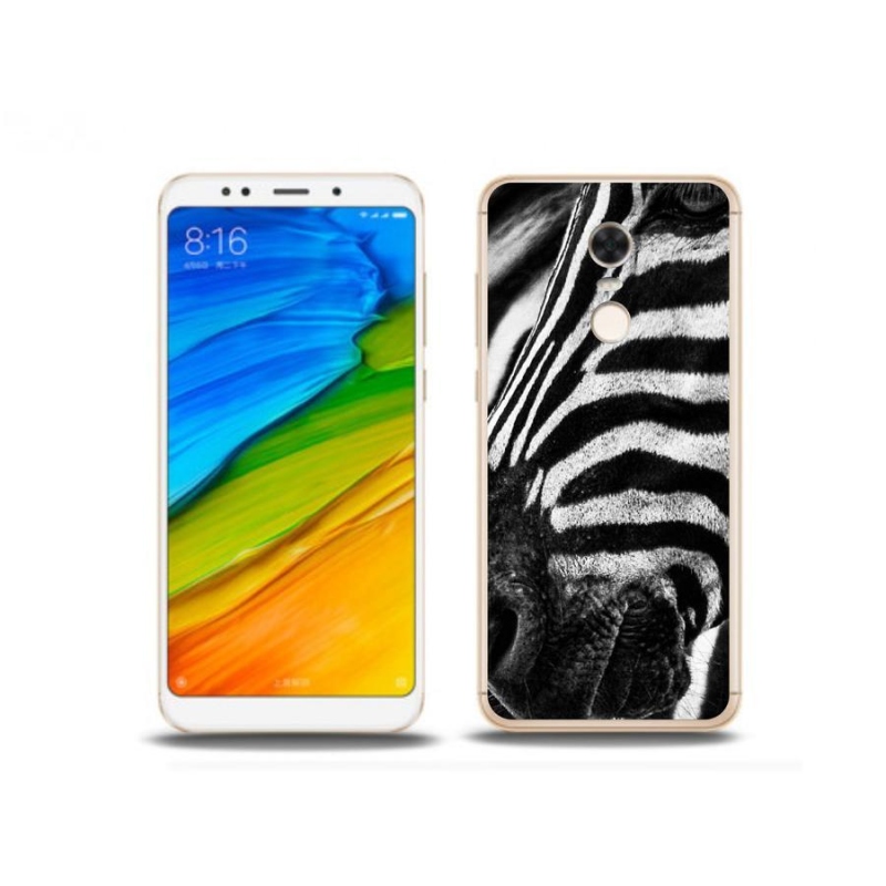 Gél borítás mmCase a Xiaomi Redmi 5 Plus készülékhez - zebra