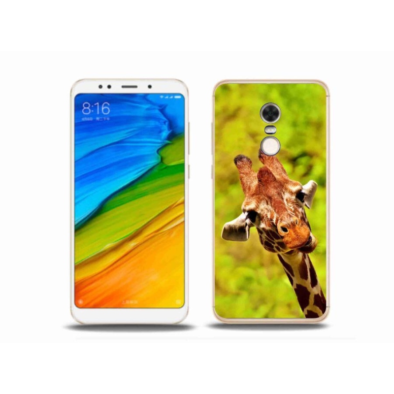 Gél borítás mmCase a Xiaomi Redmi 5 Plus számára - zsiráf