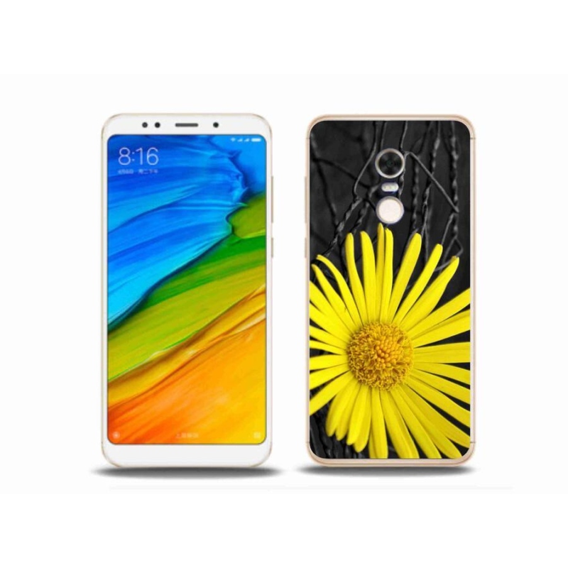 Gél borítás mmCase a Xiaomi Redmi 5 Plus-hoz - sárga virág