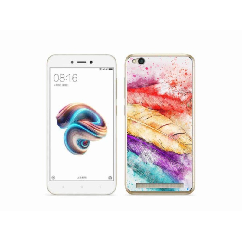 Gél borítás mmCase a Xiaomi Redmi 5A számára - színes tollak