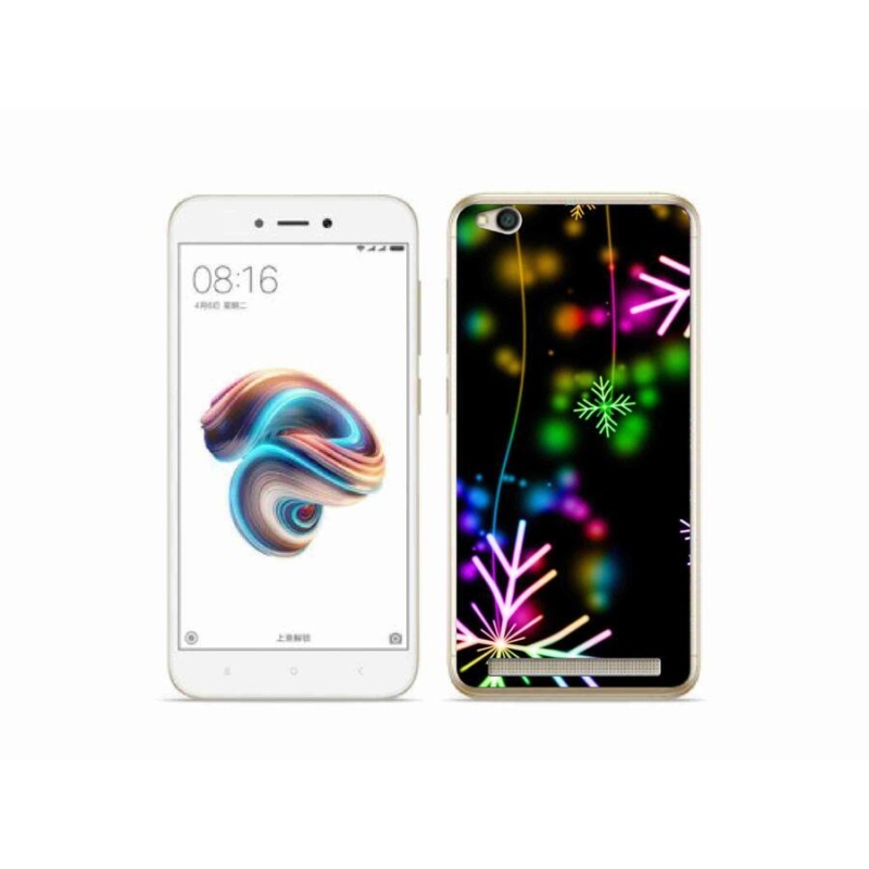 Gél borítás mmCase a Xiaomi Redmi 5A számára - színes pelyhekkel