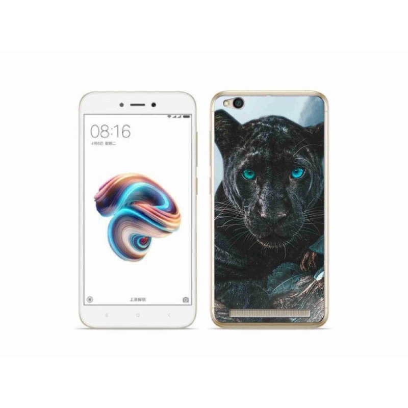 Gél borítás mmCase a Xiaomi Redmi 5A számára - fekete párduc