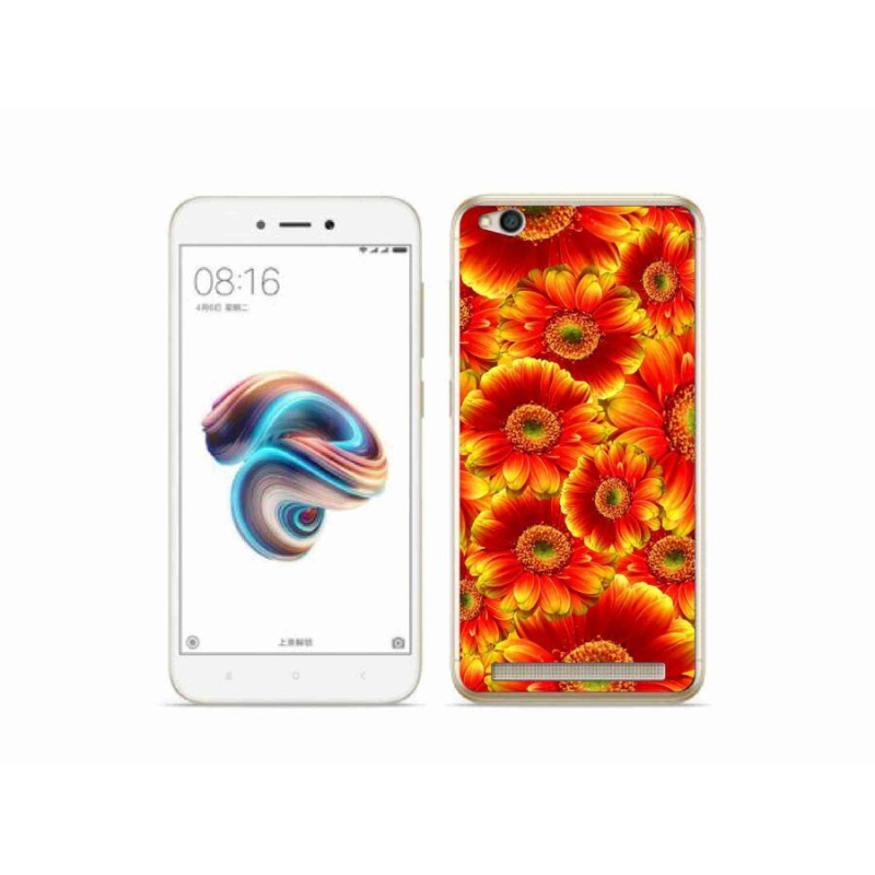 Gél borítás mmCase a Xiaomi Redmi 5A számára - gerbera 1