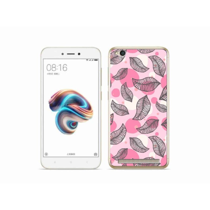 Gél borító mmCase a Xiaomi Redmi 5A számára - rajzfilmes hulló levelek