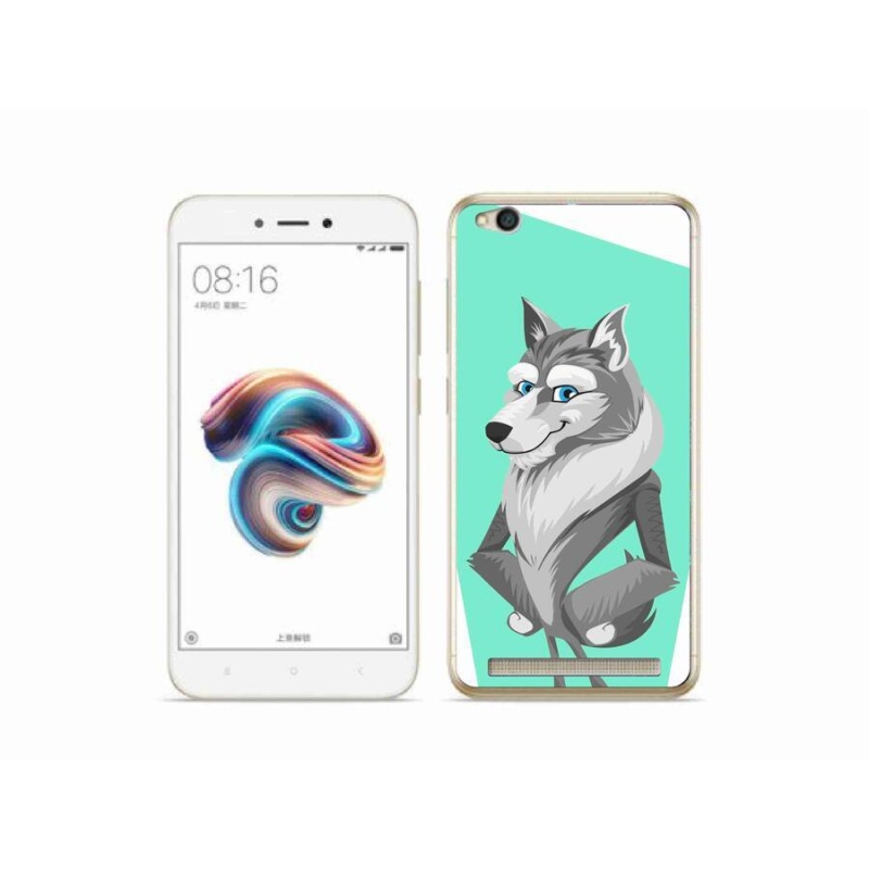 Gél borítás mmCase a Xiaomi Redmi 5A számára - rajzfilm farkas