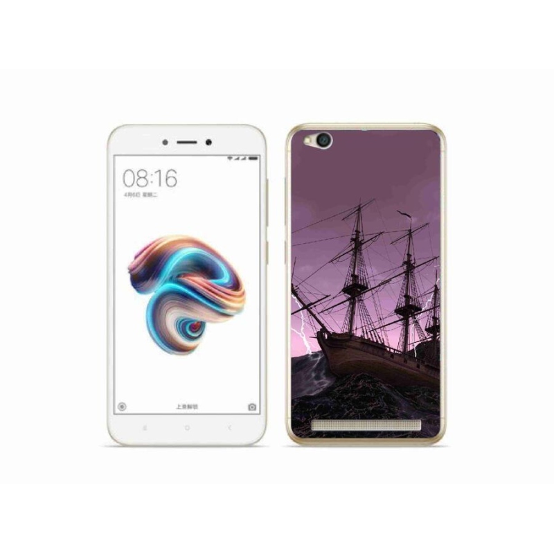 Gél borítás mmCase a Xiaomi Redmi 5A számára - hajó a viharban
