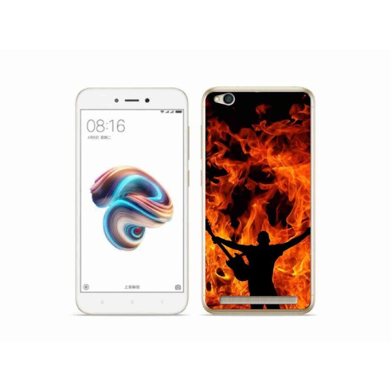 Gél borító mmCase a Xiaomi Redmi 5A számára - zenész és tűz