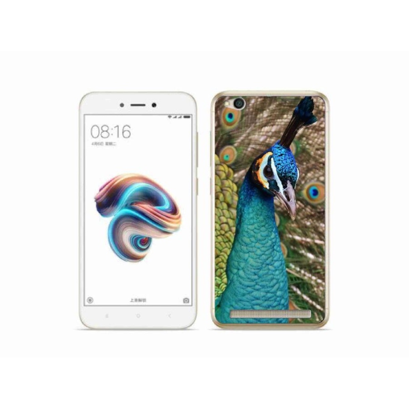 Gél borítás mmCase a Xiaomi Redmi 5A számára - páva