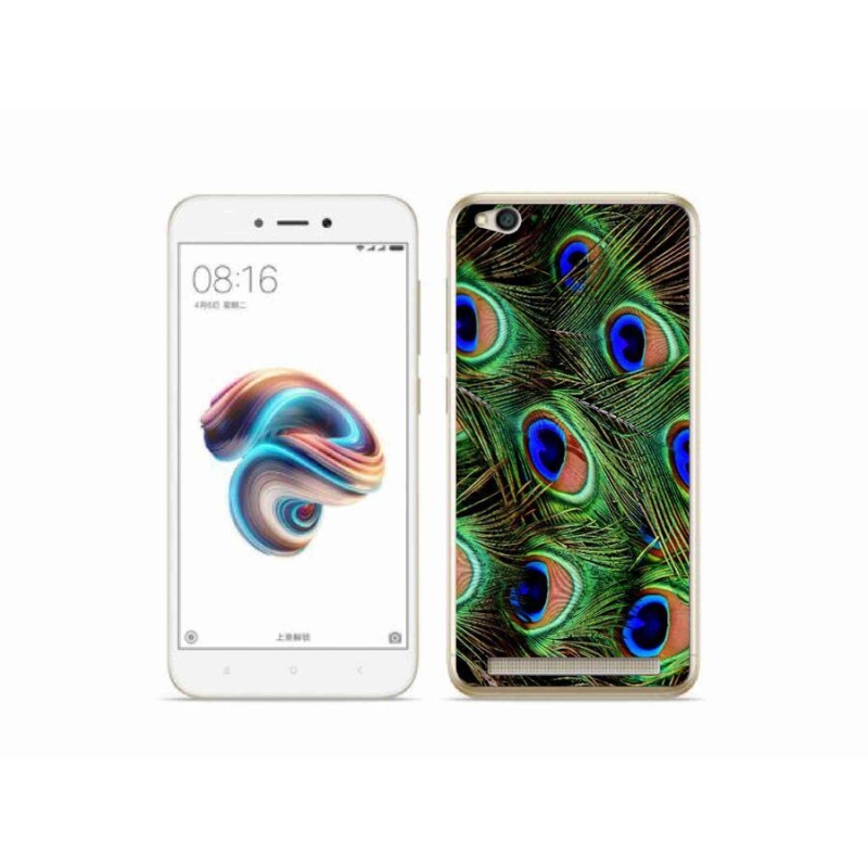 Gél borítás mmCase a Xiaomi Redmi 5A számára - pávatoll
