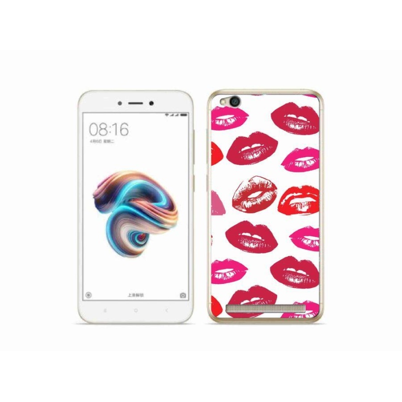 Gél borítás mmCase a Xiaomi Redmi 5A számára - ajkak