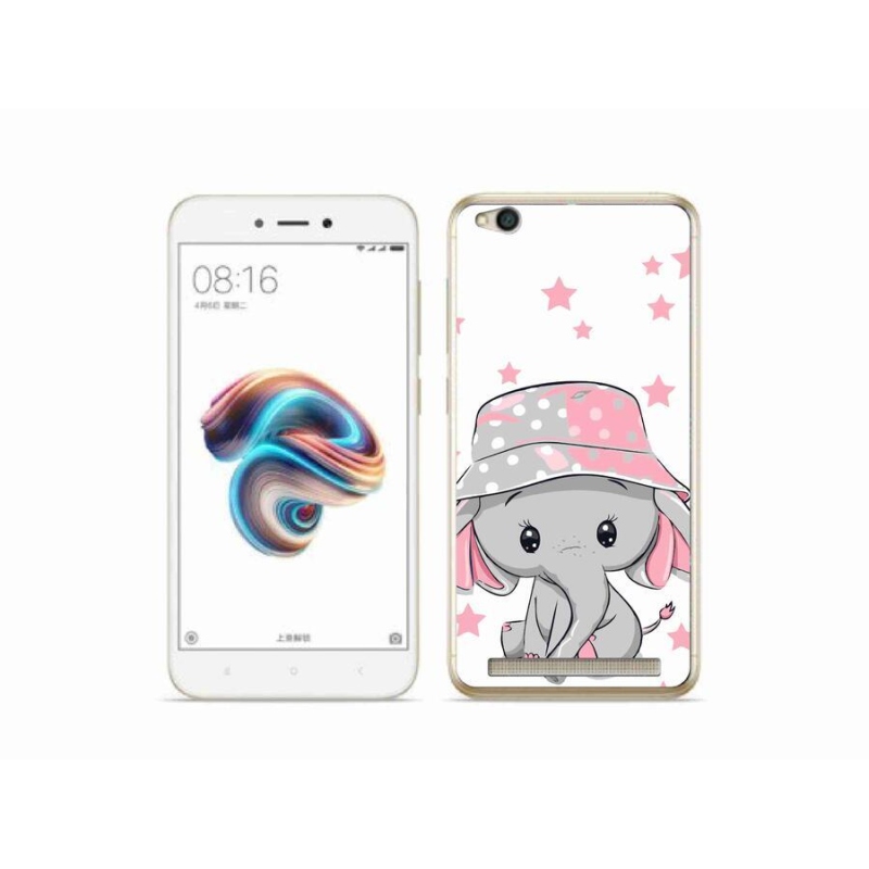 Gél borítás mmCase a Xiaomi Redmi 5A - rózsaszín elefánthoz