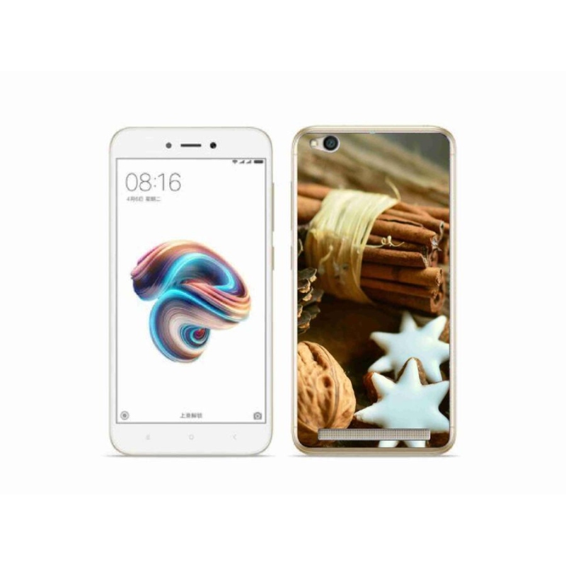 Gél borítás mmCase a Xiaomi Redmi 5A számára - fahéj és mézeskalács