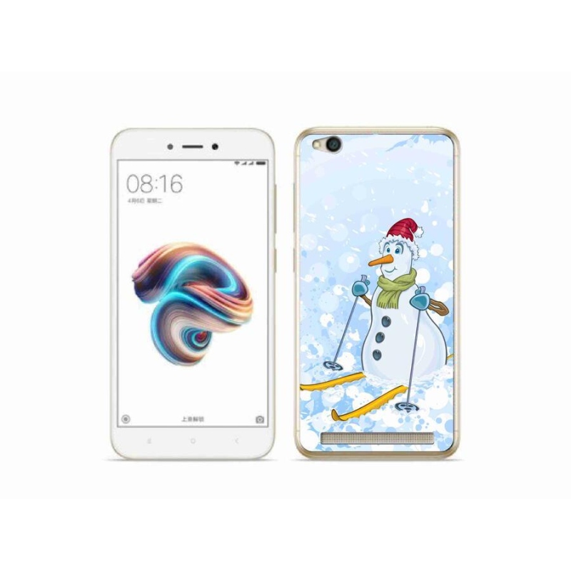 Gél borítás mmCase a Xiaomi Redmi 5A számára - hóember
