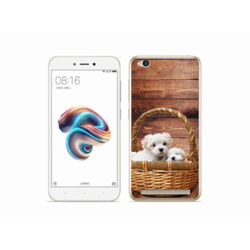Gél borítás mmCase a Xiaomi Redmi 5A számára - kölyökkutyák