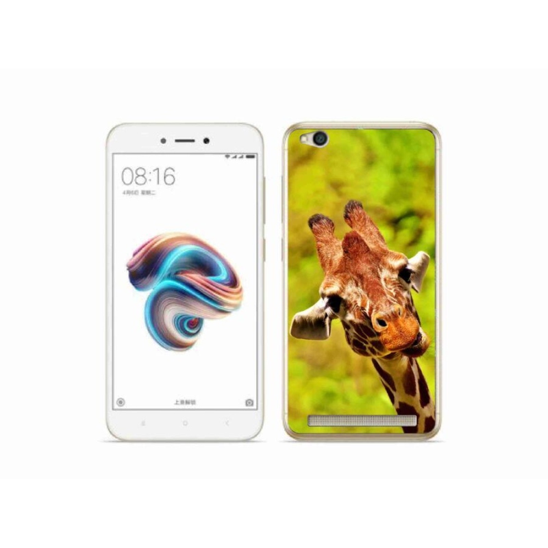 Gél borítás mmCase a Xiaomi Redmi 5A számára - zsiráf