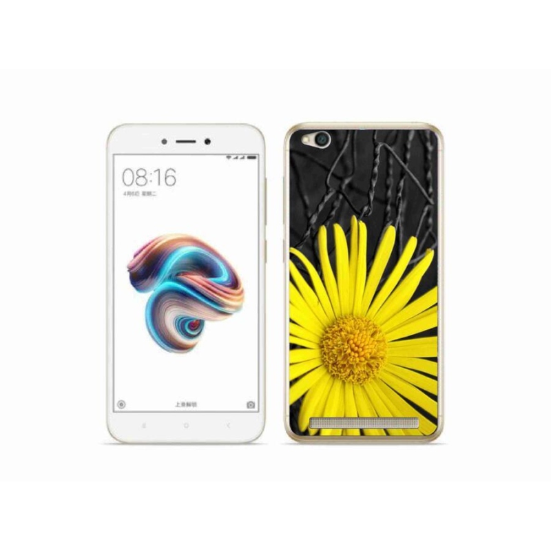 Gél borítás mmCase a Xiaomi Redmi 5A számára - sárga virág