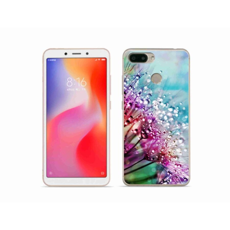 Gél borítás mmCase a Xiaomi Redmi 6 számára - színes virágok