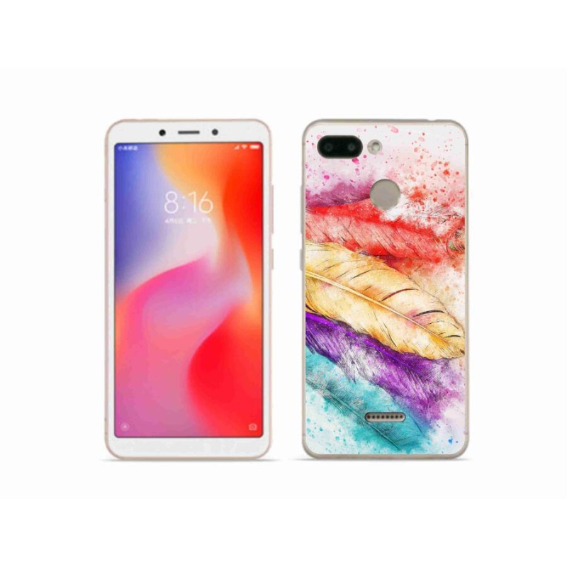 Gél borítás mmCase a Xiaomi Redmi 6 számára - színes tollak