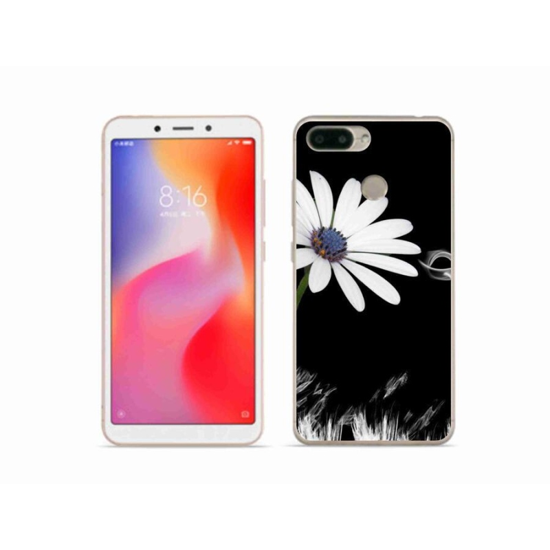 Gél borítás mmCase a Xiaomi Redmi 6-hoz - fehér virág