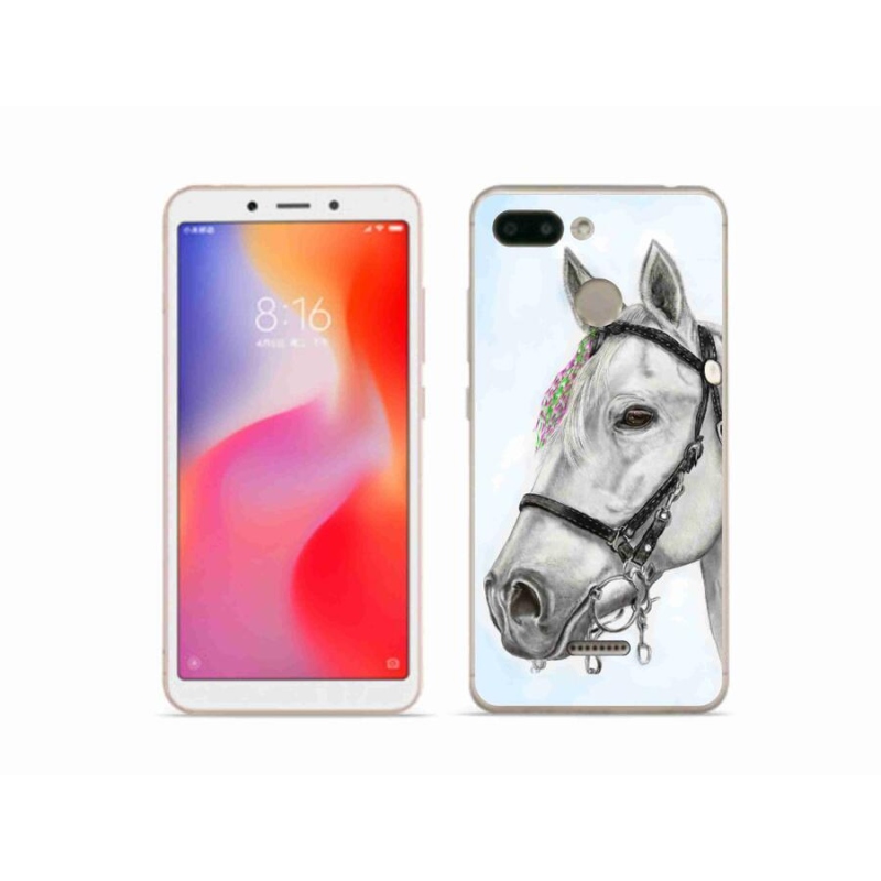 Gél borítás mmCase a Xiaomi Redmi 6 - fehér ló 1