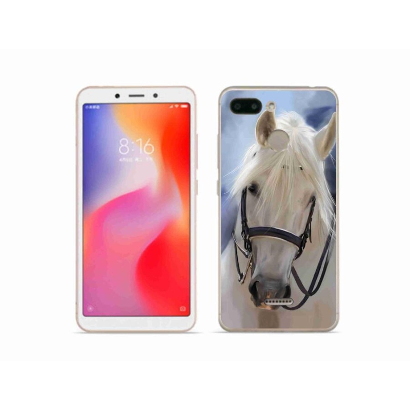 Gél borítás mmCase a Xiaomi Redmi 6-hoz - fehér ló