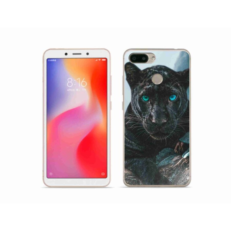 Gél borítás mmCase a Xiaomi Redmi 6 készülékhez - fekete párduc