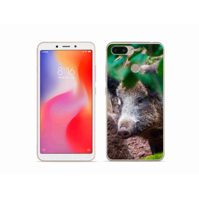Gél borítás mmCase a Xiaomi Redmi 6 számára - vaddisznó