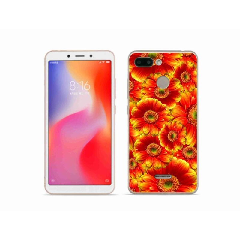 Gél borítás mmCase a Xiaomi Redmi 6 készülékhez - gerbera 1