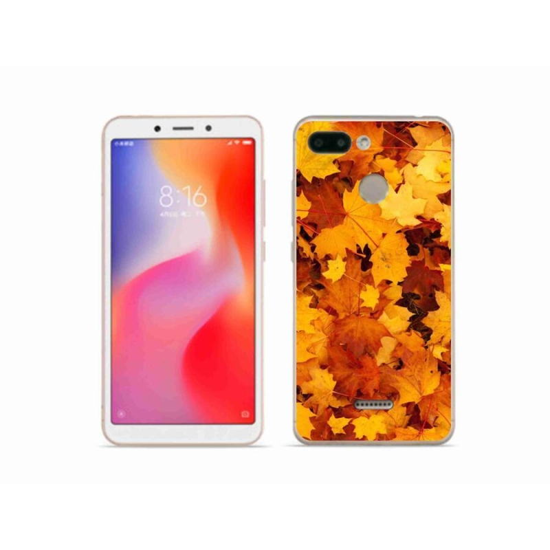 Gél borítás mmCase a Xiaomi Redmi 6 számára - juharlevelek