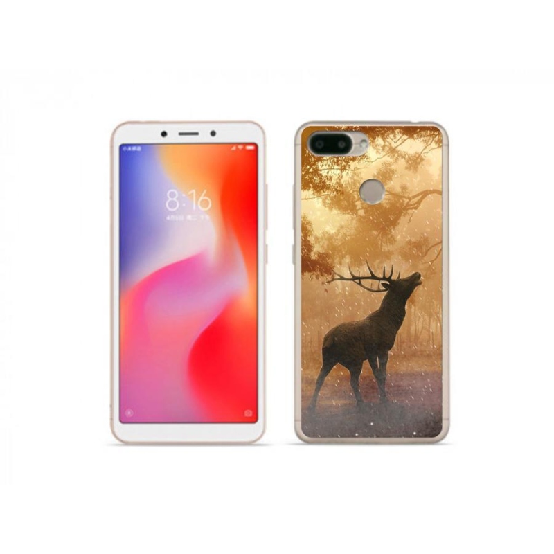 Gél borítás mmCase a Xiaomi Redmi 6 számára - szarvas a vadonban
