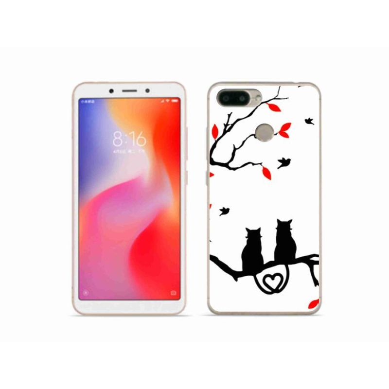 Gél borítás mmCase a Xiaomi Redmi 6 számára - macska szeretet
