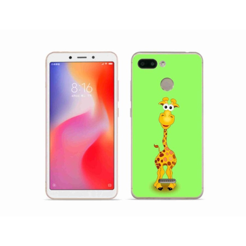 Gél borítás mmCase a Xiaomi Redmi 6 számára - rajzfilm zsiráf