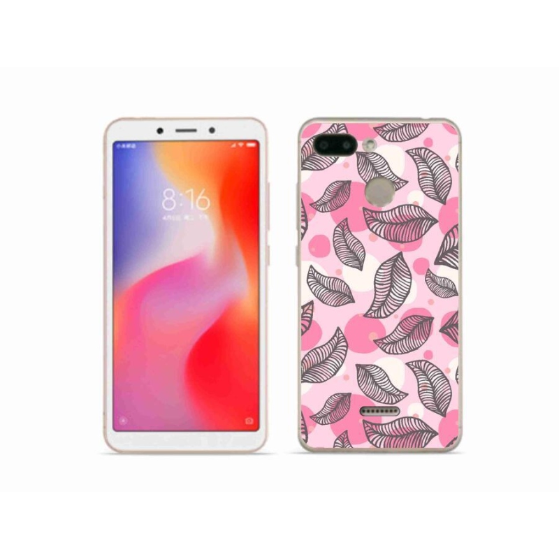Gél borítás mmCase a Xiaomi Redmi 6 számára - rajzfilmes hulló levelek