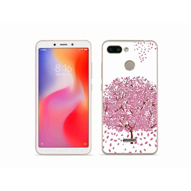 Gél borítás mmCase a Xiaomi Redmi 6 számára - rajzfilmfa levelekkel