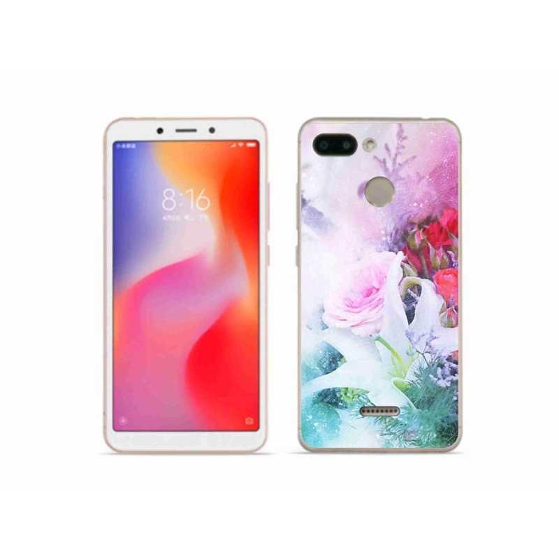 Gél borítás mmCase a Xiaomi Redmi 6 - virágok 4