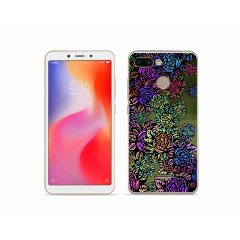 Gél borító mmCase a Xiaomi Redmi 6 - virágok 6