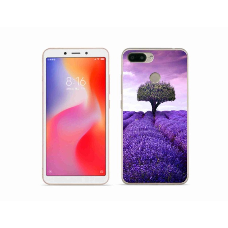 Gél borítás mmCase a Xiaomi Redmi 6 készülékhez - levendula rét