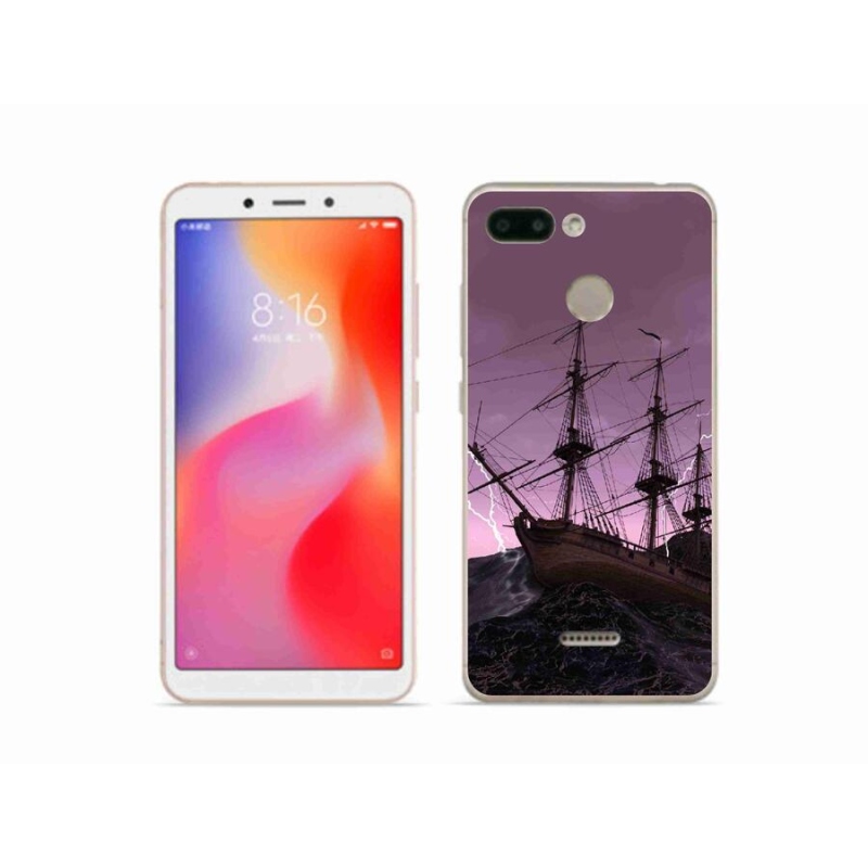 Gél borítás mmCase a Xiaomi Redmi 6 számára - hajó a viharban