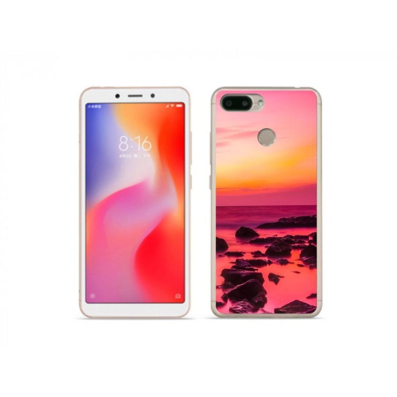 Gél borítás mmCase a Xiaomi Redmi 6 számára - tenger és ragyogás