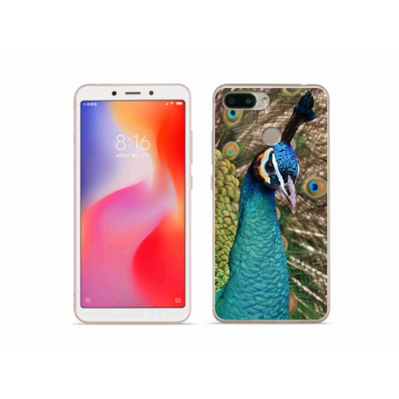 Gél borítás mmCase a Xiaomi Redmi 6 készülékhez - páva