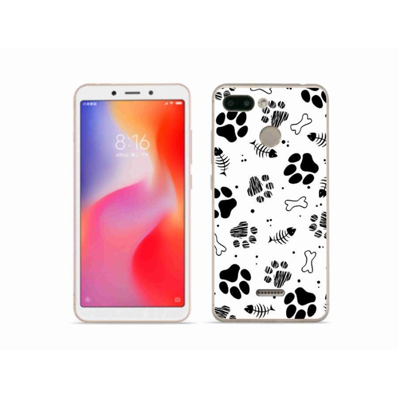 Gél borítás mmCase a Xiaomi Redmi 6-hoz - kutyamancsok 1