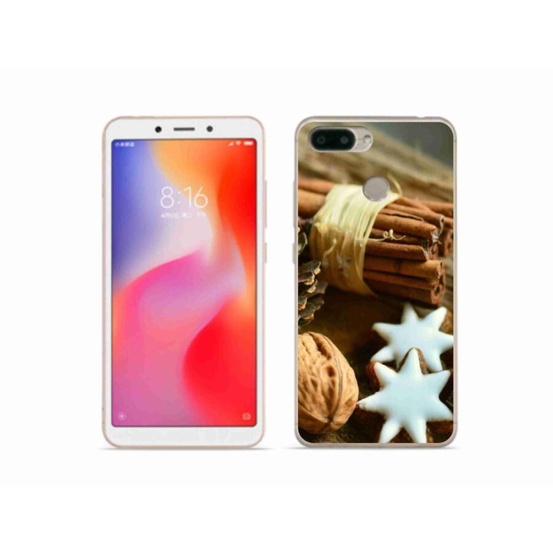Gél borítás mmCase a Xiaomi Redmi 6 számára - fahéj és mézeskalács