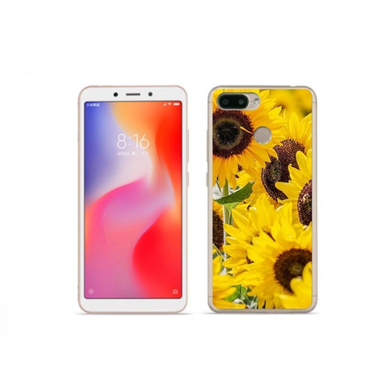 Gél borítás mmCase a Xiaomi Redmi 6 készülékhez - Napraforgó