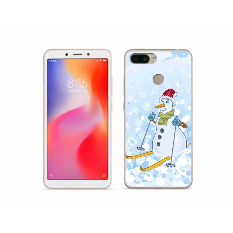 Gél borítás mmCase a Xiaomi Redmi 6 számára - hóember