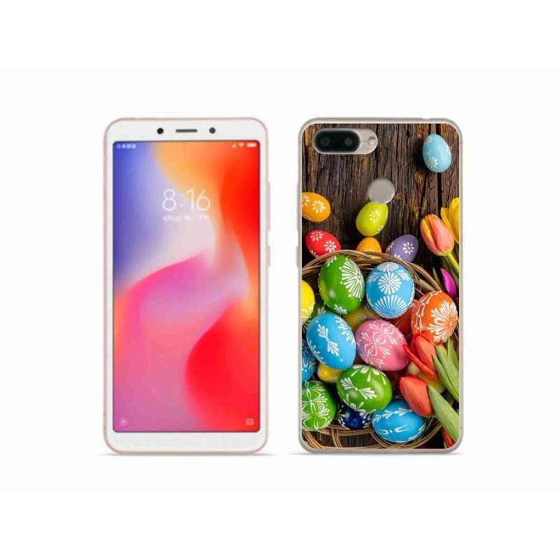 Gél borítás mmCase a Xiaomi Redmi 6 számára - Húsvéti tojások