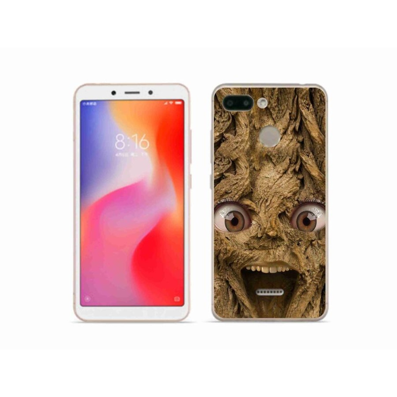 Gél borítás mmCase a Xiaomi Redmi 6 számára - vidám fa szemekkel