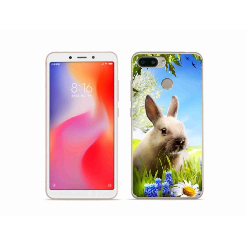 Gél borítás mmCase a Xiaomi Redmi 6 készülékhez - nyuszi
