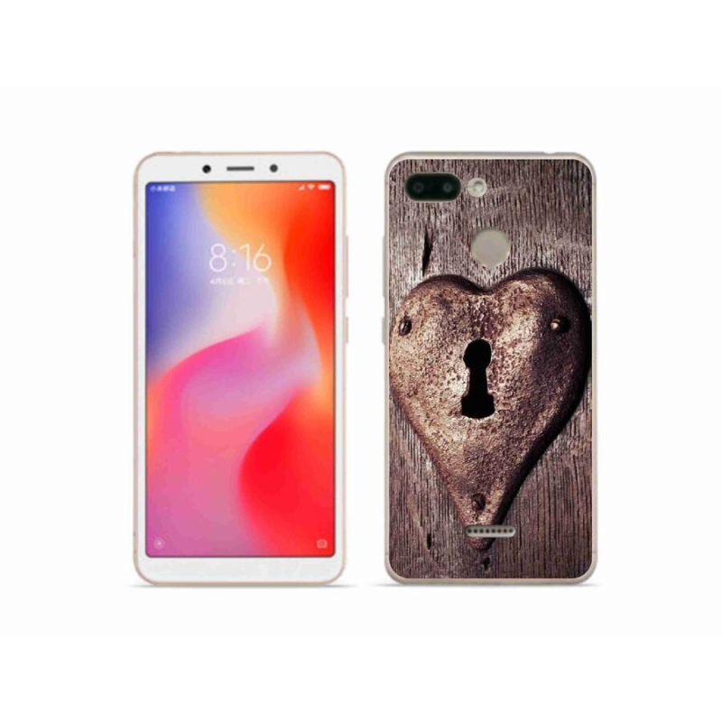 Gél borító mmCase a Xiaomi Redmi 6 számára - szív alakú zár