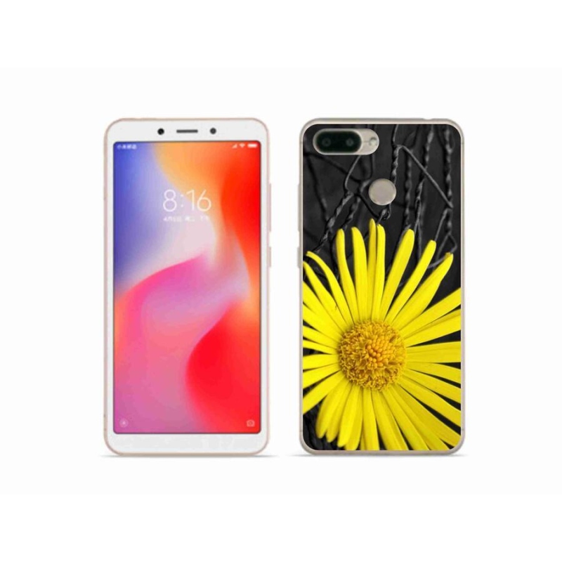 Gél borítás mmCase a Xiaomi Redmi 6-hoz - sárga virág